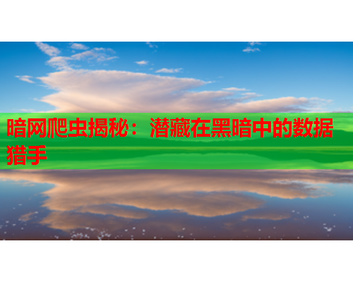 暗网爬虫揭秘：潜藏在黑暗中的数据猎手