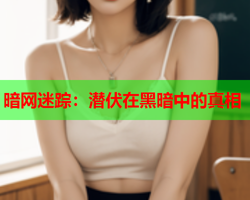 暗网迷踪：潜伏在黑暗中的真相