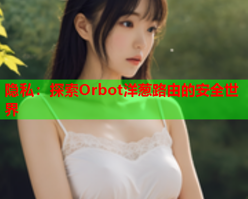 隐私：探索Orbot洋葱路由的安全世界